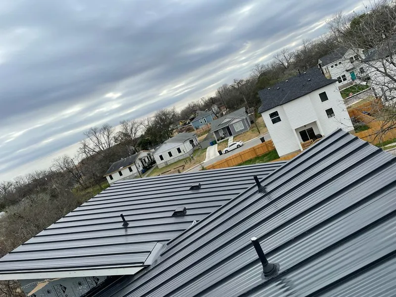 Standing seam metal roof panels with vents for Skylight Repair in Uwchlan